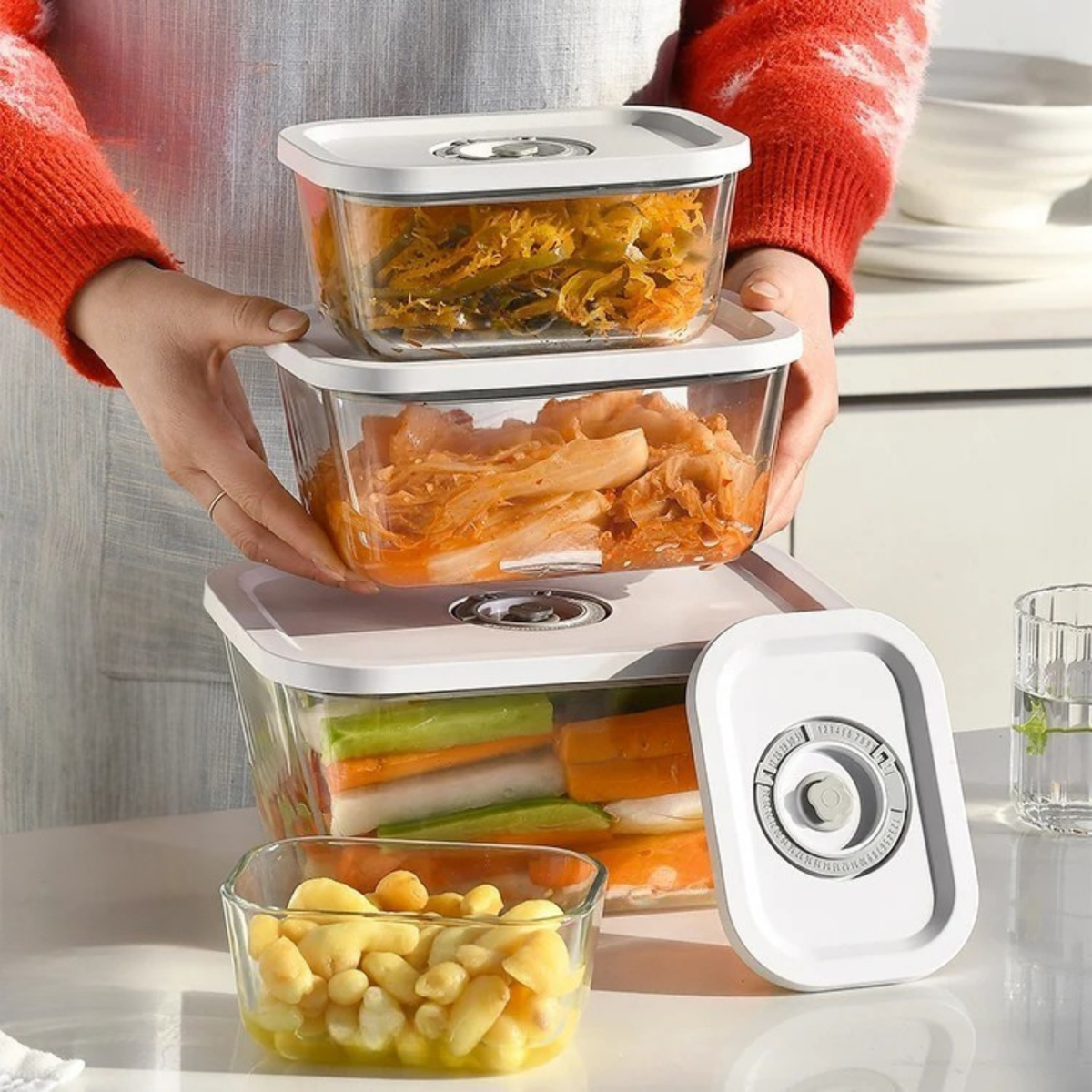Glass Vacuum Container