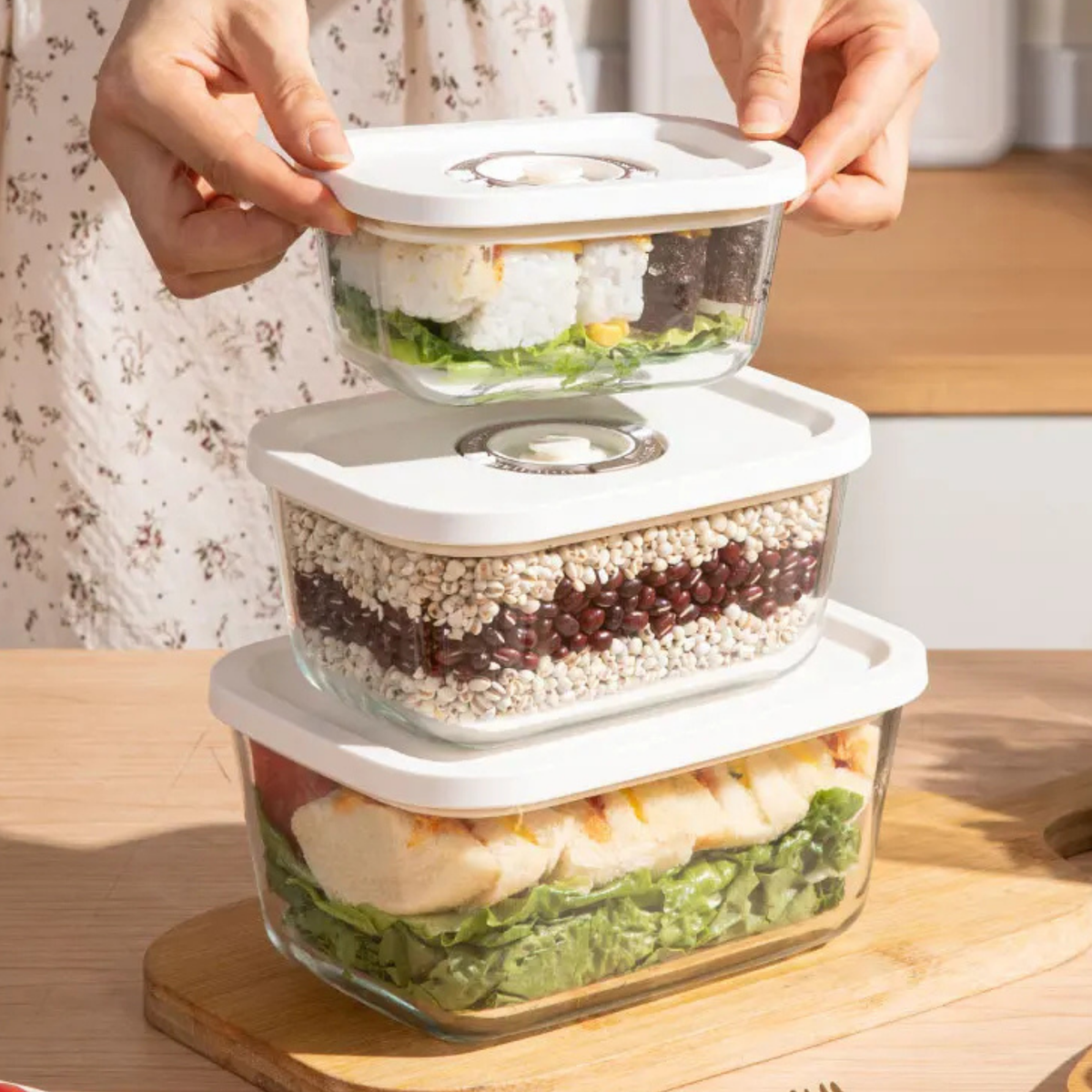 Glass Vacuum Container