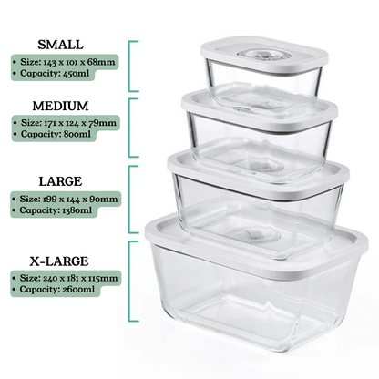 Glass Vacuum Container